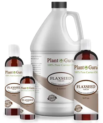 $6.70 • Buy Flaxseed Oil Cold Pressed 100% Pure Flax Seed Linseed Liquid 2 Oz. - Gallon Bulk