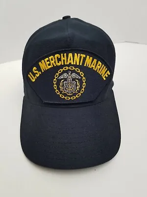 US Merchant Marine US Navy Ship Hat  Snapback Hat Cap Eagle Crest Made In USA • $12