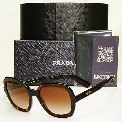 Prada Tortoise Milano Sunglasses Brown Gradient SPR SPR 16U 2AU-6S1 PR16US • $195.48