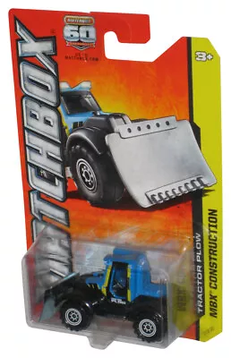 Matchbox 60th MBX Construction (2012) Blue & Black Tractor Plow Toy 37/120 • $22.98