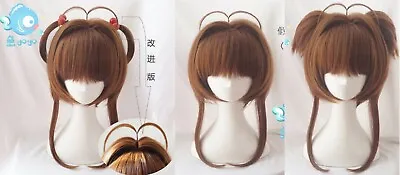 Cardcaptor Sakura Kinomoto Sakura Costume Cosplay Hair Wig Anime +wig Cap • $22.99