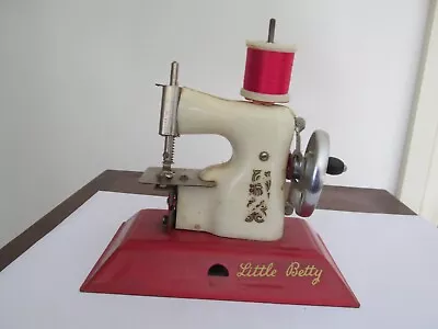 Vintage English Little Betty Hand Sewing Machine Toy For Parts Perhaps Restn • $55