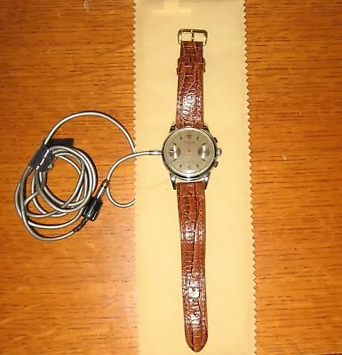 Vintage PROTONA MINIFON Spy Wire Recorder Watch -Alligator Band -JamesBond • $350