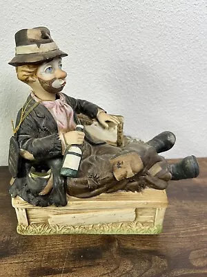 Melody In Motion Willie The Hobo Porcelain Statue Figure Clown NO SOUND • $39.99