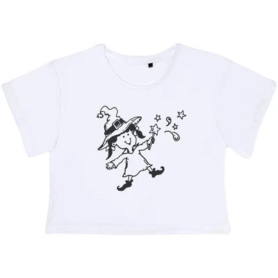 $24.89 • Buy 'Young Witch Casting Spell' Women's Cotton Crop Tops (CO026814)