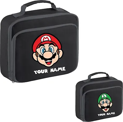 £13.99 • Buy Personalised Super Mario & Luigi Mario Bro's Your Name Lunch School Lunch Bag