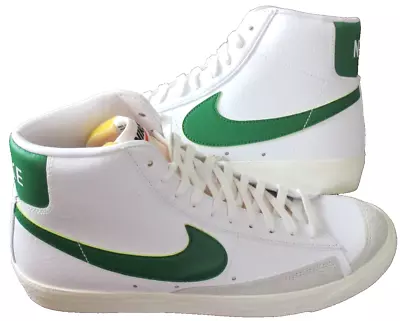 Nike Men's Blazer Mid '77 Vintage Leather Shoes White Pine Green Sail Size 15 • $74.99