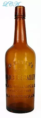 Old Dr WARREN'S Ginger Brandy LIGHT Amber WESTERN WHISKEY Cylinder S.F. CAL • $124.99
