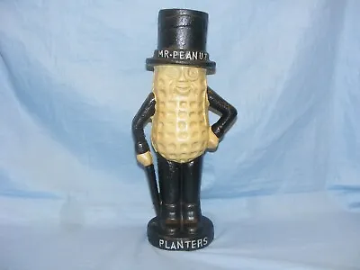 Planters Peanut Man Money Bank Cast Iron Money Box Collectable Coin Bank Bar Pub • $79.57