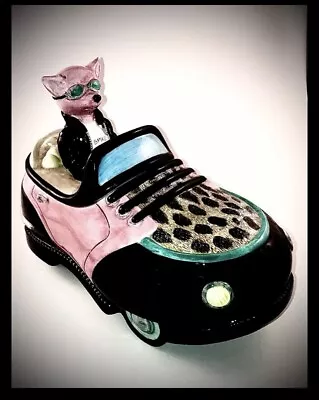 Vintage Vandor Cookie Jar Cruisin' Chihuahuas Pinkattitude Pink Convertible • $36.75