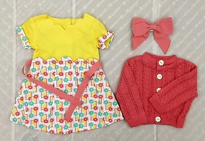 Set 3 Of Dress Sweater Cardiga Bow For 18'' American Girl Doll Outfit • $17.08