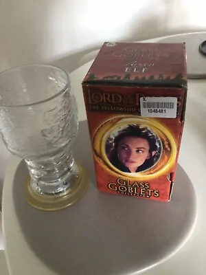 2001 Lord Of The Rings ARWEN Glass Goblet 6  Lights Up Burger King • £15