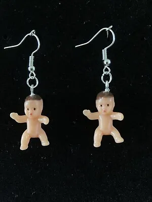 Baby Plastic Earrings Babies Baby Shower Doll Novelty • £2.89