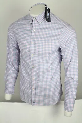 Vineyard Vines Mens Button Shirt On-The-Go Brrr° Gingham Classic Small Pink SP23 • $55.24