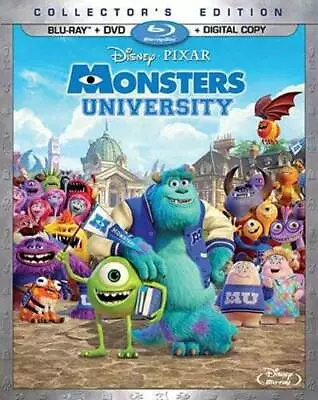 Monsters University (Blu-ray + DVD + Digital Copy) - Blu-ray - VERY GOOD • $5.65