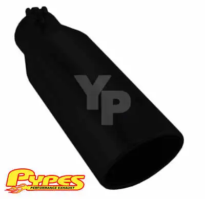 Diesel Truck 5  In 6  Out Diameter 12  Long Black Exhaust Tip - Clamp On Install • $68.75