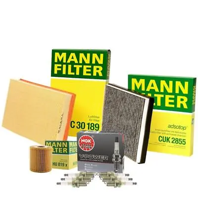 Mann Filters & NGK Spark Plugs Ignition Tune Up Kit For Volvo S60 V70 XC70 L5 • $82.95