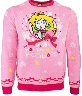 $32.18 • Buy Christmas Jumper Official Numskull Nintendo Princess Peach Xmas UK M US S New