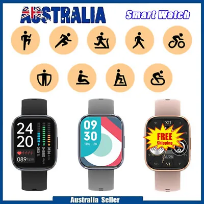 $34.19 • Buy Smart Watch Women Men Fitness Tracker Sports Heart Rate & Blood Pressure Monitor