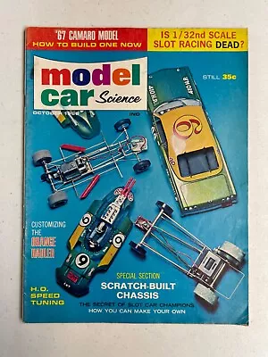 Model Car Science Magazine October 1966 AMT MPC Monogram Revell • $7.95