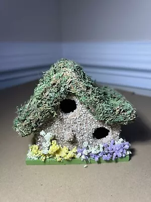 Fairy House Cottage W Tower All Natural Materials Bark Moss Twigs Cones Etc • $10
