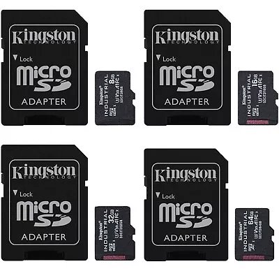 Kingston MicroSD Class 10 A1 PSLC Industrial Temp Card 8GB 16GB 32GB • $24.52