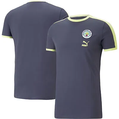 Men's Puma Navy Manchester City FtblHeritage T-Shirt • $49.99