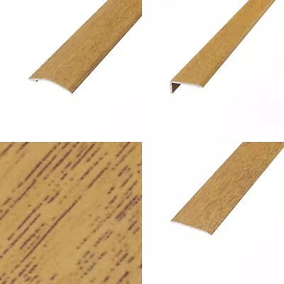 Laminate Vinyl & Tile Threshold Door Bars Profile Edge Strip Plate STICK DOWN • £69.99