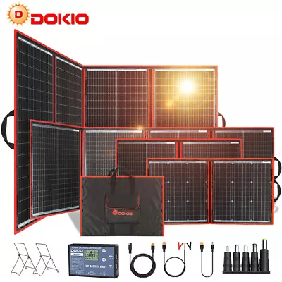 Dokio 100w 200w 300w Portable Foldable Solar Panel For RV/Power Station/Camping • $49.99