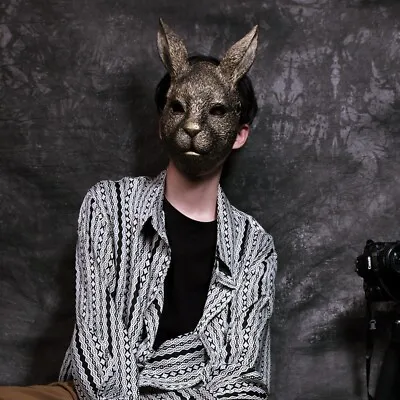 £18 • Buy Cosplay Rabbit Mask Full Face Animal Headgear Masquerade Halloween Mask