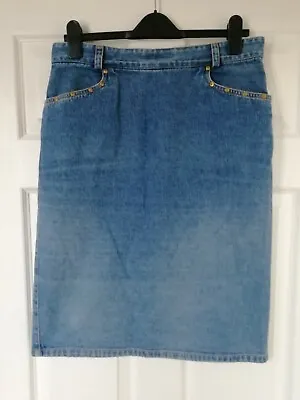 £14.99 • Buy Women's Burberrys Of London Denim Skirt Size 46