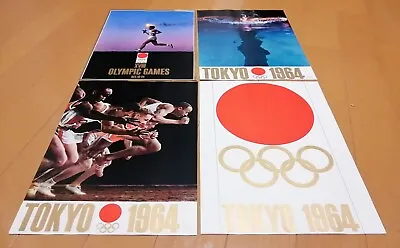 Vintage 1964 Tokyo Olympic Games A4 Size Official Poster Set Of 4 Collective • $136