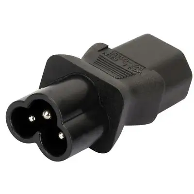 IEC 320 C13 To IEC C6IEC 3Pin Female To 3Pin Male Power Adapter C13 To C6 • £7.34