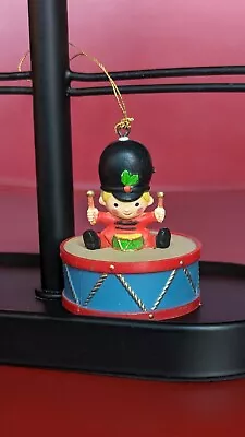 Vintage Enesco 1983 Little Drummer Boy Christmas 2  Ornament Hong Kong • $8