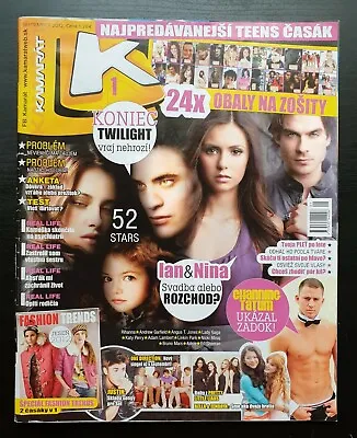 Twilight Ian Somerhalder Nina Dobrev Cover 2012 Slovak Magazine Kamarat • $15.16