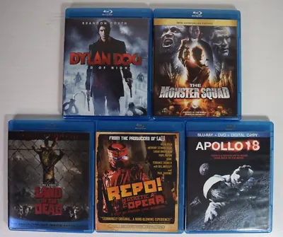 Blu Ray Movie Lot Monster Squad Apollo 18 Repo Genetic Opera Land Of The Dead • $34.99