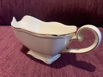 Vintage Royal Winton Gravy Boat Cream With Gold Trim - Elegant Table Accent! • $35