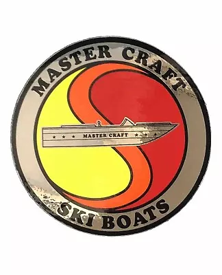 MASTERCRAFT  Ski Boats 1980 Yin Yang Chrome Sticker 5” Vintage • $18