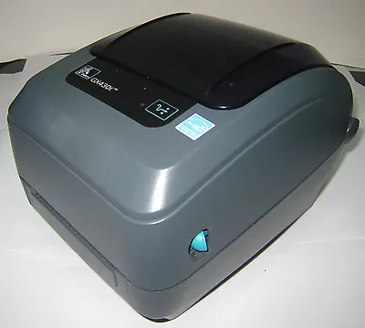 USED Zebra GX430T Monochrome Desktop Direct Thermal Transfer Label Printer 887 • $334.99