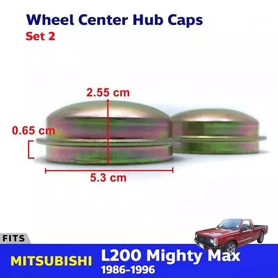 Hub Caps Center Wheels Pair Fits Mitsubishi L200 Mighty Max Pickup 1987-96 P05 • $19.97