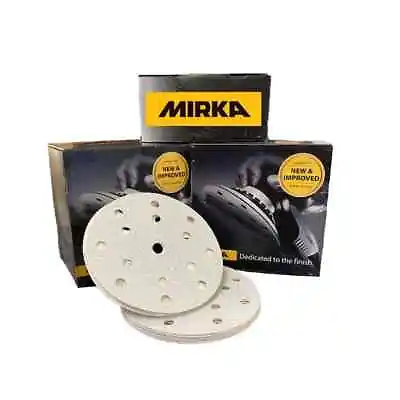 £3.80 • Buy Mirka Basecut Hook And Loop 150mm Sanding  Discs 10/25/50/100 6  Abrasive