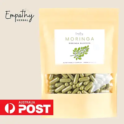 PREMIUM ORGANIC MORINGA CAPSULES – Moringa Oleifera Herbal Muti-vitamin. • $13.95