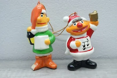Vintage Sesame Street Ornaments Bert & Ernie Carolers • $7