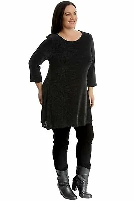 £15.95 • Buy Swing Tunic Lorex Shiny Glitter Party Wear Dress Womens Ladies Plus Size Top