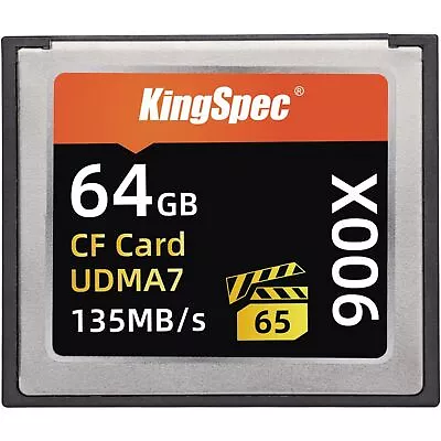 Compact Flash Cf Card 64GB Canon C300 Mark III EOS R5 C500 Mark II 1D X Mark • $194.08