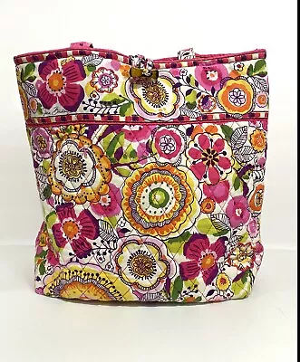 Vera Bradley Clementine Tote Size Medium Purse Shoulder Bag Retired Pattern Used • $28.95