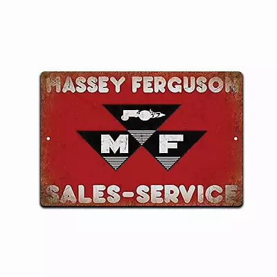 VINTAGE Looking Massey Ferguson Tractor 8X12 Rustic METAL NOVELTY  SIGN • £13.46