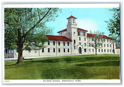 C1930's Du Bose School Building Monteagle Tennessee TN Posted Vintage Postcard • $29.95