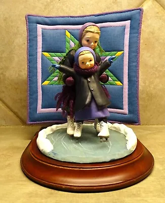 $35 • Buy Amish Heritage Collection Figurine With Lone Star Quilt Titled Winter Fun 