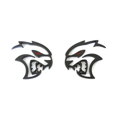 2pack OEM Redeye Hellcat Right Left Emblem 68394606AB Black SRT Challenger • $39.54